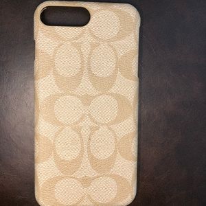 Authentic Coach iPhone 8 Plus/ 7 plus phone case